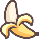Food Peeled Banana Emoji